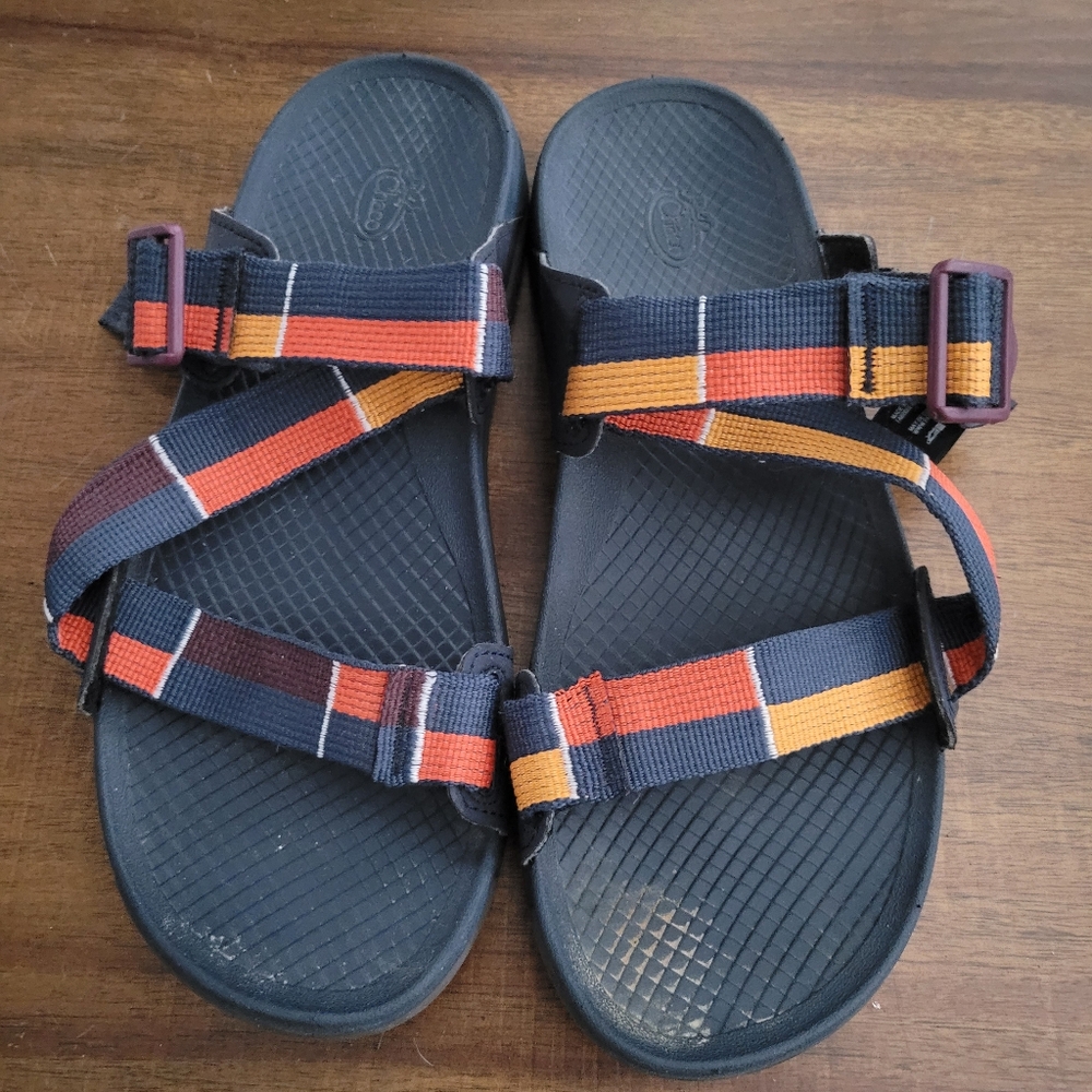 Chaco Color Block Slides Sz 8 - image 1